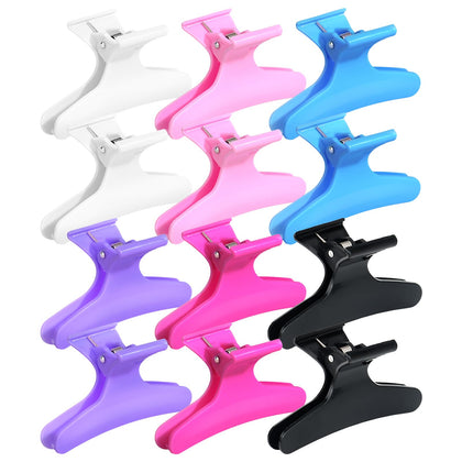 Ondder Butterfly Hair Claw Clips front view in assorted colours