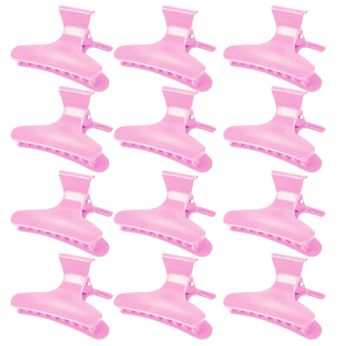 Ondder pink butterfly hair clips front view