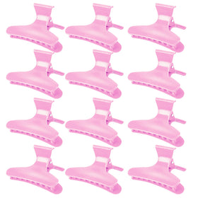 Ondder pink butterfly hair clips front view