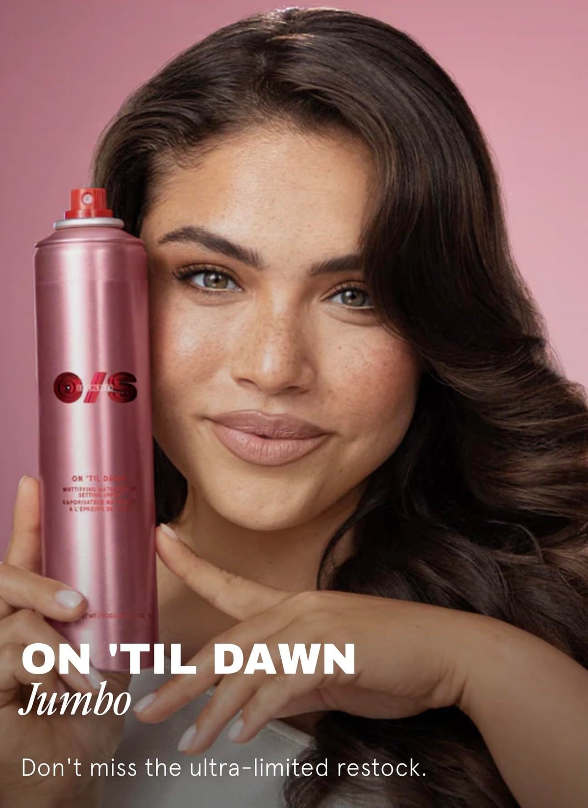 One Size On 'Til Dawn Mattifying Waterproof Setting Spray bottle side view