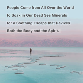 One With Nature Dead Sea Salt being poured into a bath