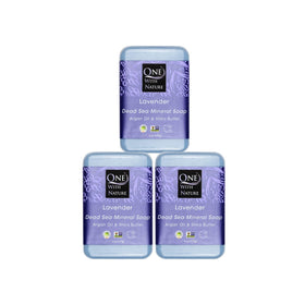One With Nature Dead Sea Salt Lavender Soap 4oz front view