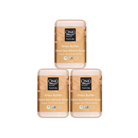 One With Nature Dead Sea Salt Shea Butter Soap 4oz front view