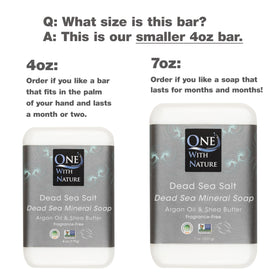 One With Nature Dead Sea Salt Soap 3-pack packaging
