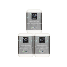 One With Nature Dead Sea Salt Soap 4oz bar front view