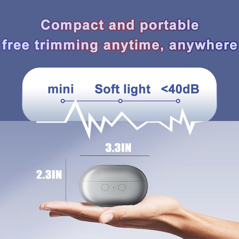OneAfflatus Electric Nail Clipper in use on toenails
