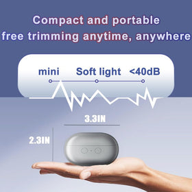 OneAfflatus Electric Nail Clipper in use on toenails