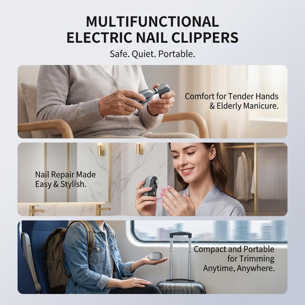 OneAfflatus Electric Nail Clipper packaging front