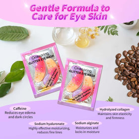 Onespring Eye Masks application on a woman's eyes