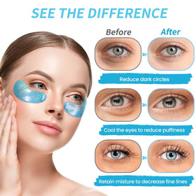 Onespring Eye Masks applied under eyes