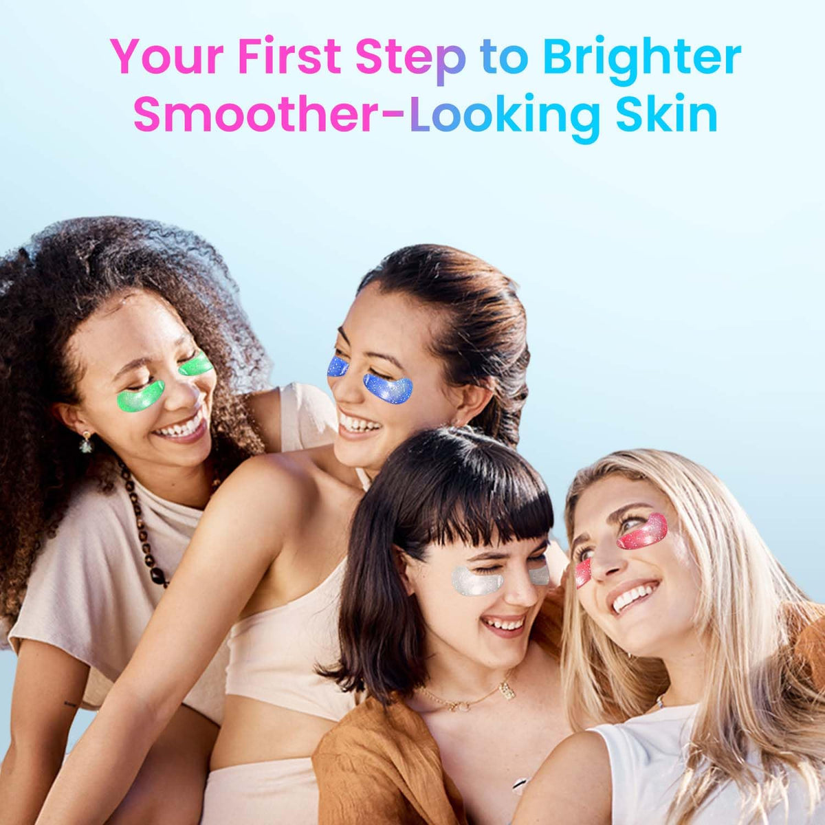 Onespring Eye Masks being applied under eyes