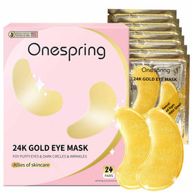 Onespring Under Eye Patches 24K Gold front view packaging