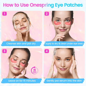 Onespring Under Eye Patches with ingredients list