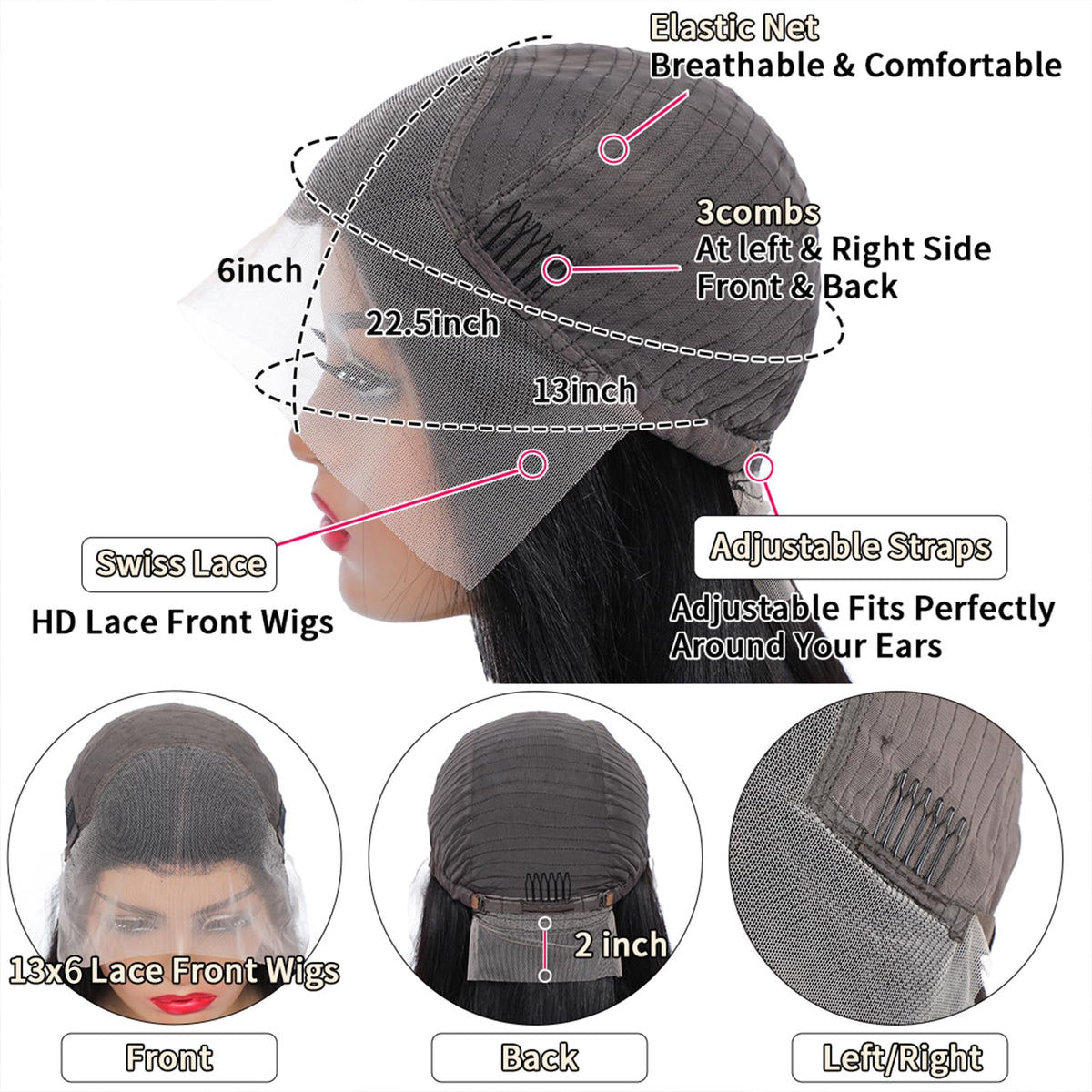 ONIVAN Body Wave Lace Front Wig in packaging