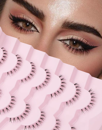 Onlyall Bottom Eyelashes 7 Pairs front view packaging