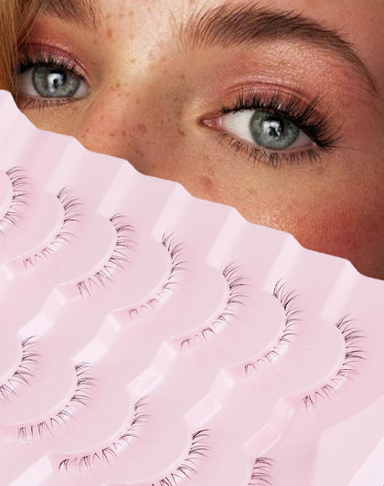 Onlyall False Bottom Lashes front view with packaging