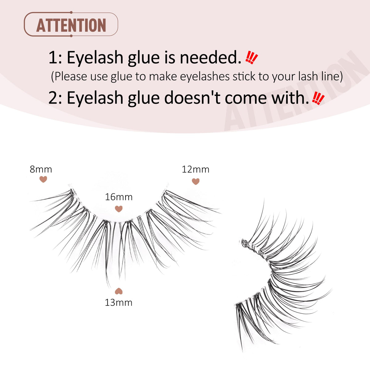 Onlyall Half Eyelashes displayed with makeup tools
