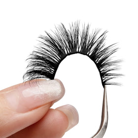 Onlyall Mink False Eyelashes A04 displayed with other beauty products