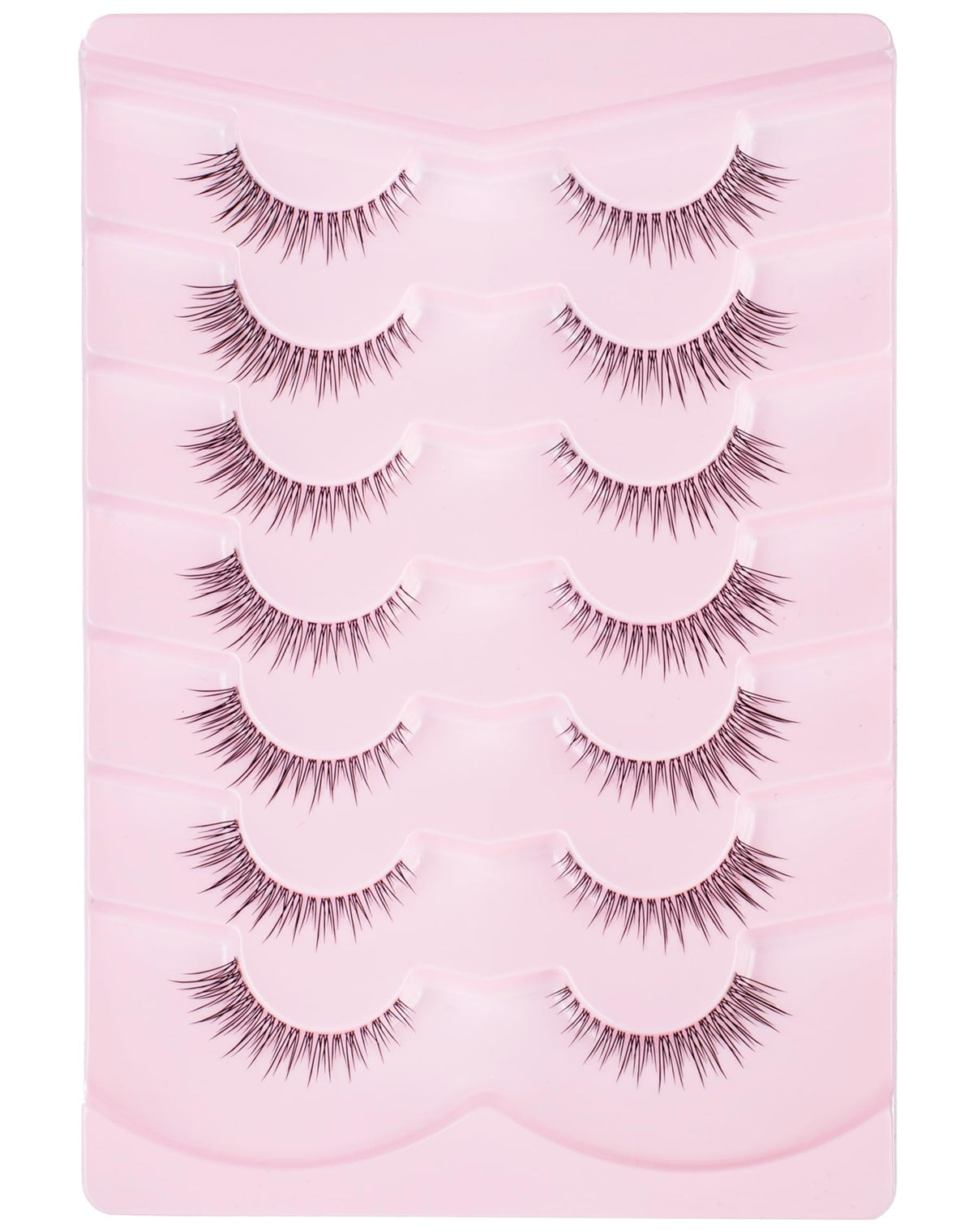 Onlyall Natural False Eyelashes 7 Pairs B70 front view