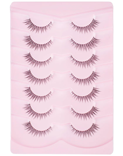 Onlyall Natural False Eyelashes 7 Pairs B70 front view