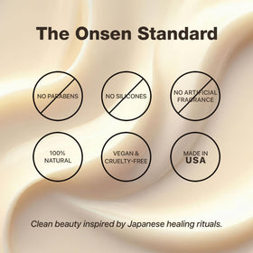 ONSEN Nail & Cuticle Cream in a travel pouch
