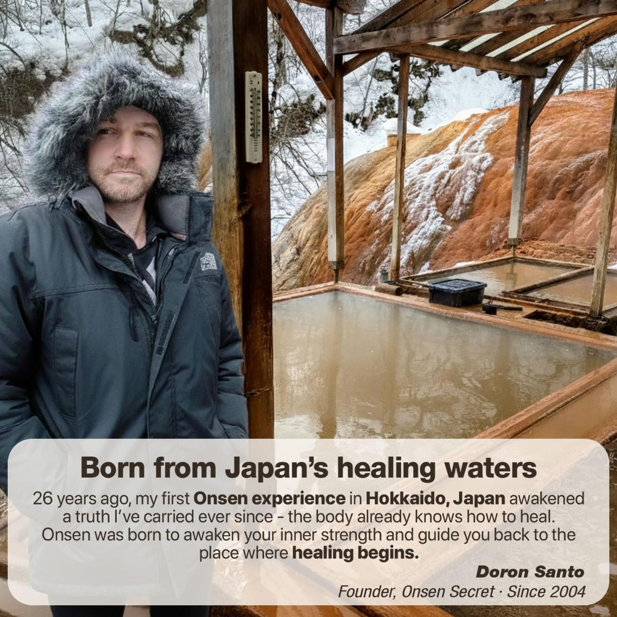 ONSEN Nail & Cuticle Cream on a wooden table