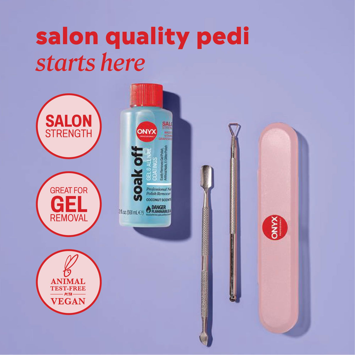 Onyx Professional 4PC Soak Off Essentials Kit packaging
