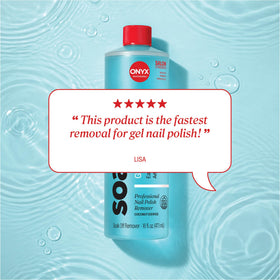 Onyx Professional Coconut Nail Polish Remover with cotton balls