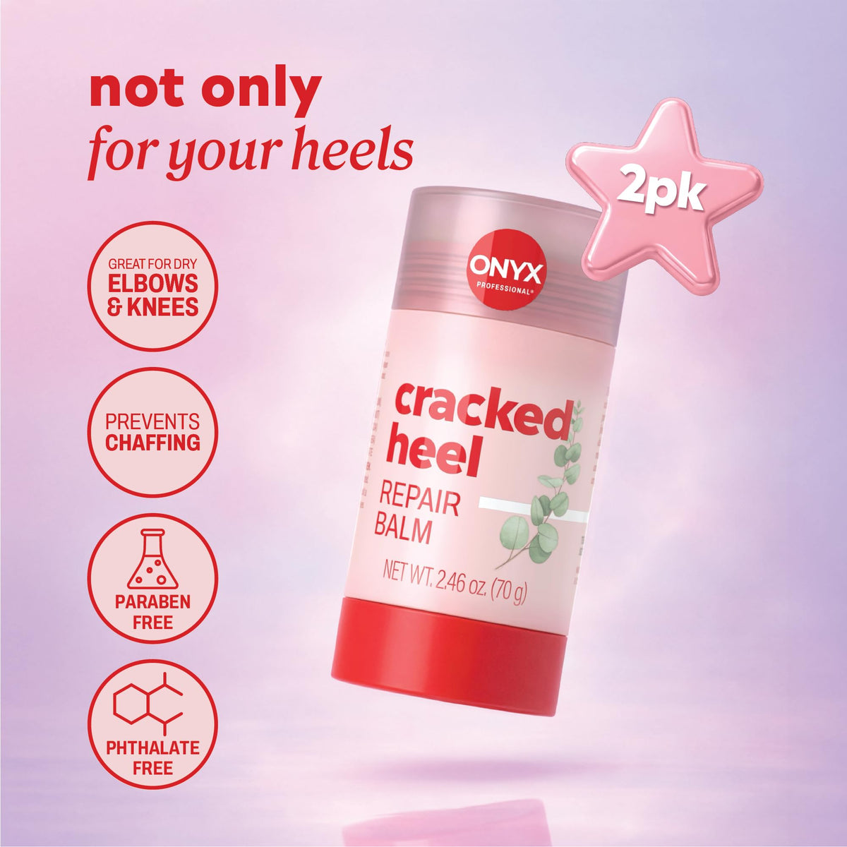 Onyx Professional Cracked Heel Repair Balm Stick application on feet
