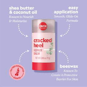 Onyx Professional Cracked Heel Repair Balm Stick side view