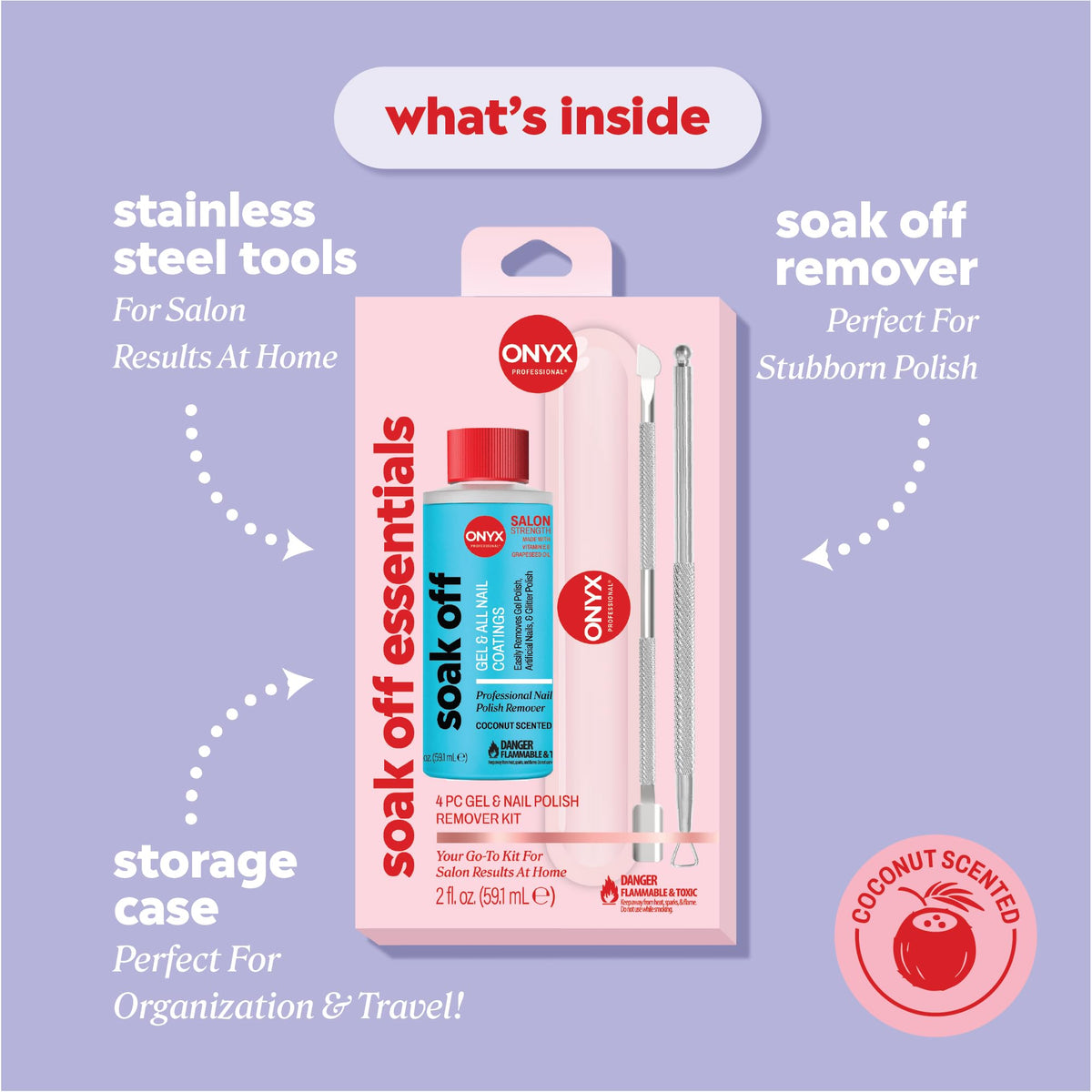 Onyx Professional dual-sided cuticle pusher tool