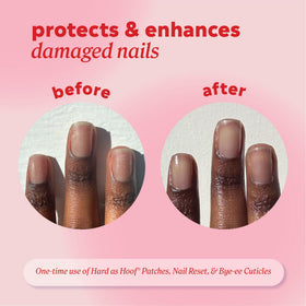 Onyx Professional Hard as Hoof Nail Repair Patches in use overnight