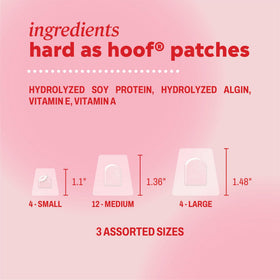 Onyx Professional Hard as Hoof Nail Repair Patches on a bedside table