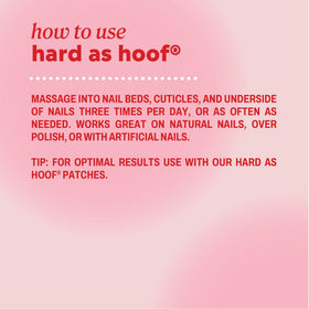Onyx Professional Hard as Hoof Nail Strengthening Cream in hand with nails