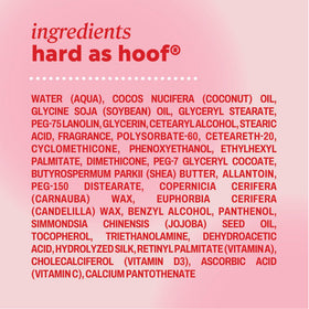 Onyx Professional Hard as Hoof Nail Strengthening Cream with coconut oil and shea butter ingredients