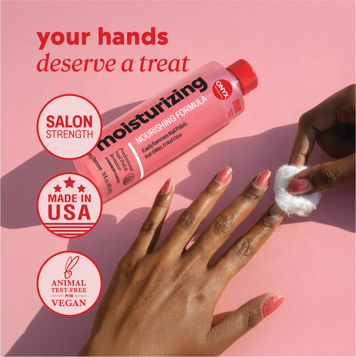 Onyx Professional Nail Polish Remover application scene