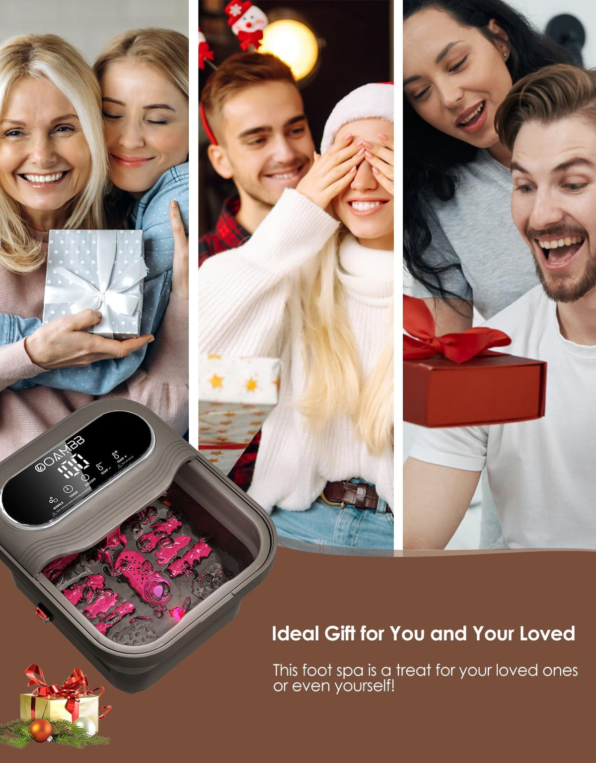 OOAMBB Foot Spa packaging with certification details