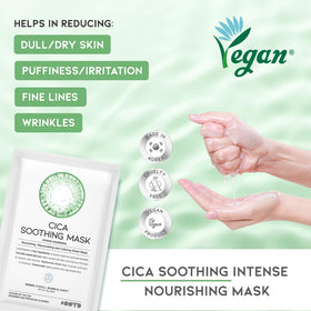#OOTD Cica Calming Moisturizing Sheet Mask close-up of texture