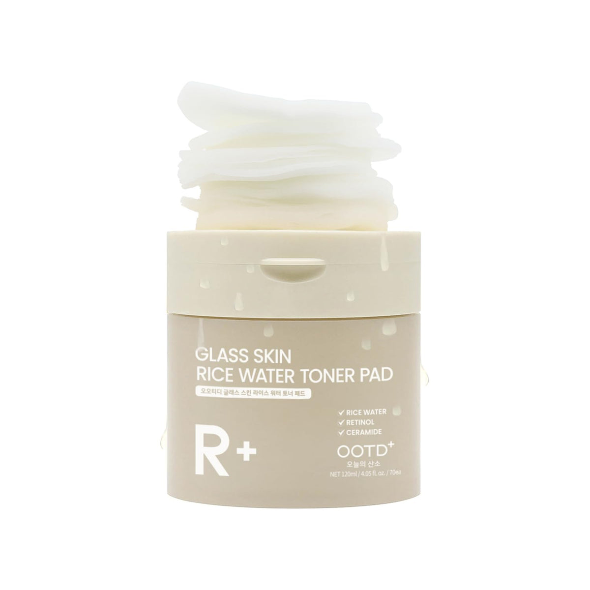 #OOTD Rice Water Toner Pads front view with packaging