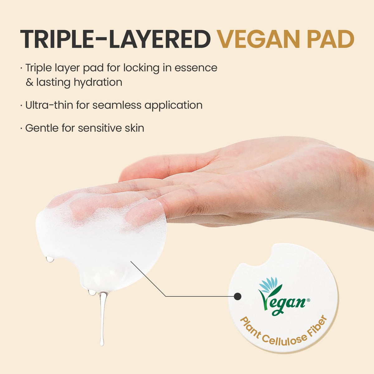 #OOTD Rice Water Toner Pads in use on a model's face