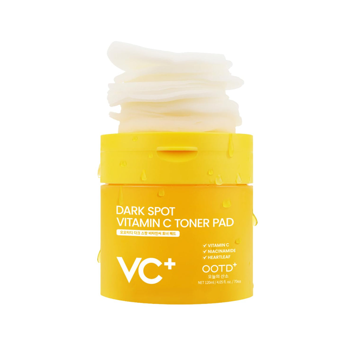 #OOTD Vitamin C Toner Pads front view with packaging