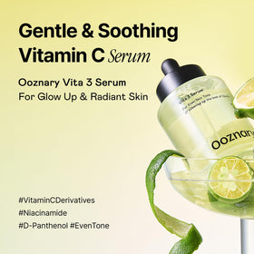 OOZNARY Vita 3 Serum 50ml side view showing bottle design