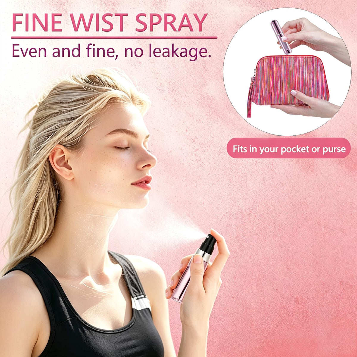 opasyo refillable perfume atomizer 5ml green front view