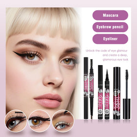 Open box view of KAVCENT Makeup Kit with all included items
