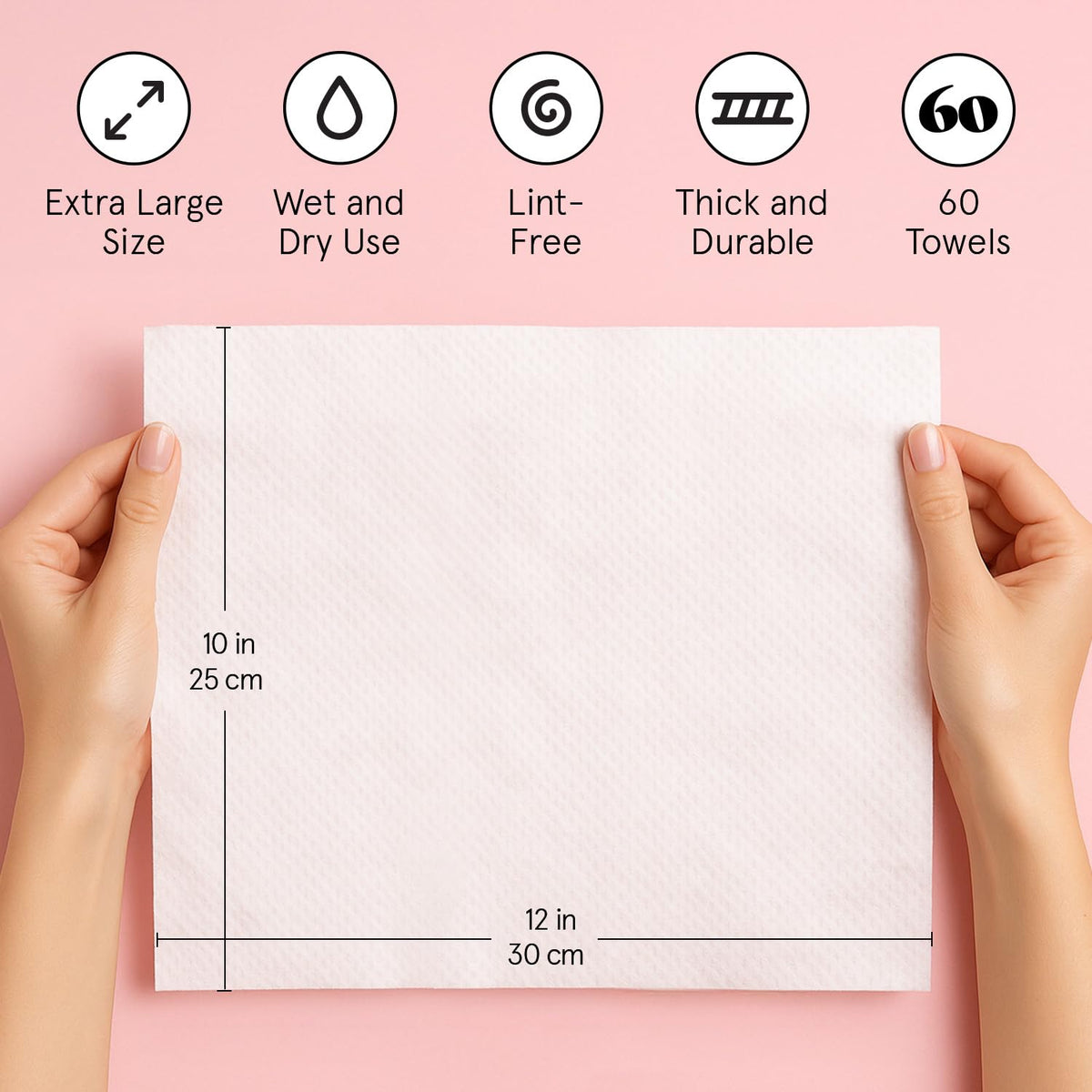 Open package of grace & stella disposable face towels
