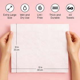 Open package of grace & stella disposable face towels