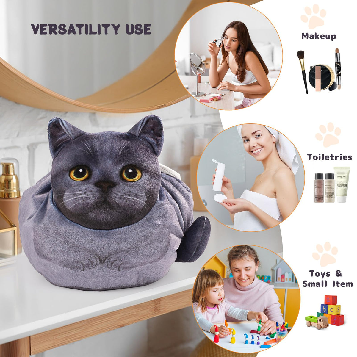 Openhahaha Cat Makeup Bag gift packaging