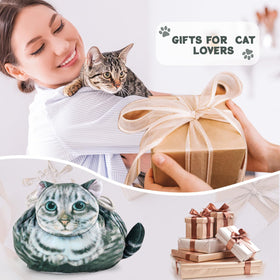 Openhahaha Cat Makeup Bag in a travel setting with toiletries