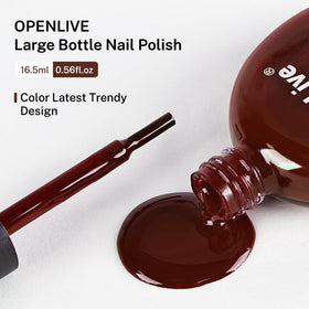 OpenLive 16.5ml Brown Nail Polish packaging details
