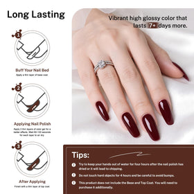OpenLive 16.5ml Brown Nail Polish with nail art tools